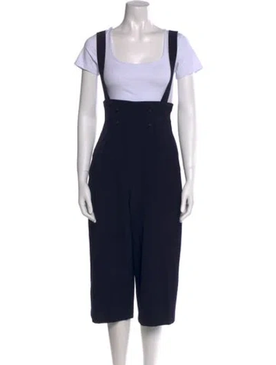Pre-owned Yohji Yamamoto Vintage Wide Leg Pants In Blue
