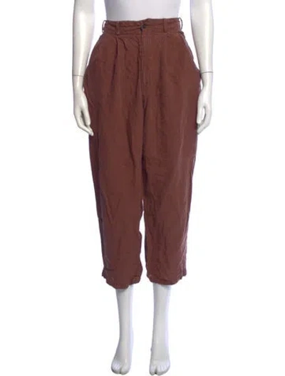 Pre-owned Yohji Yamamoto Vintage Wide Leg Pants In Brown