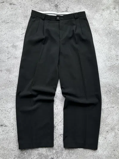 Pre-owned Yohji Yamamoto Vintage Wool Wide Pants Yohji Style In Black