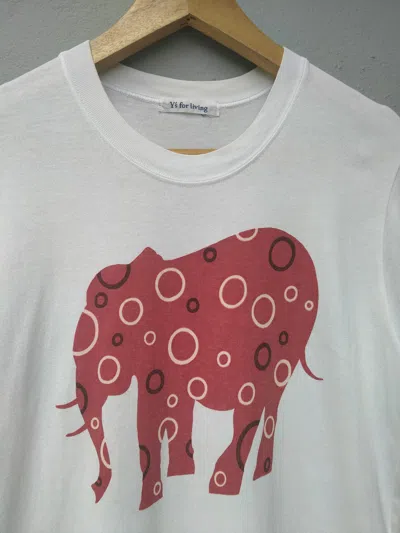 Pre-owned Yohji Yamamoto Vintage Y's For Living Elephant Tee In Multi
