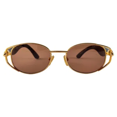 Pre-owned Yohji Yamamoto Vintage  52 4203 1990's Made In Japan Sunglasses In Brown