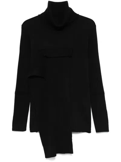 Yohji Yamamoto Virgin Wool Sweater In Black