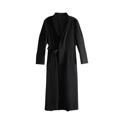 Pre-owned Yohji Yamamoto Waist Belt D Coat 'black' | Women's Size 2