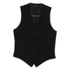 Yohji Yamamoto Button-fastening V-neck Waistcoat In Black