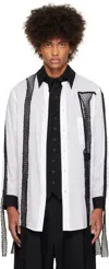 Yohji Yamamoto White Cellulose Lawn Mesh Tp Shirt In 1 Off White