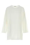 Yohji Yamamoto Drop-shoulder Long-sleeved Cotton T-shirt In White