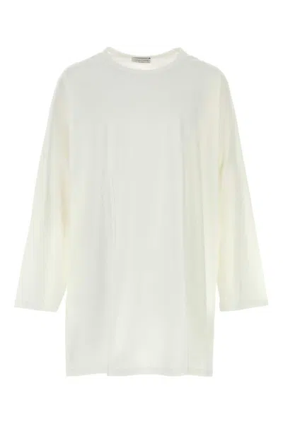 Yohji Yamamoto White Cotton Oversize T-shirt