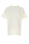 Yohji Yamamoto Oversized Graphic Print Crew Neck T-shirt In White