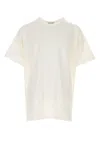 Yohji Yamamoto Oversized Graphic Print Crew Neck T-shirt In Neutral