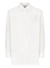 Yohji Yamamoto Asymmetric-collar Cotton Shirt