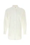 Yohji Yamamoto Cotton Shirt Featuring Long Sleeves And Collar In White