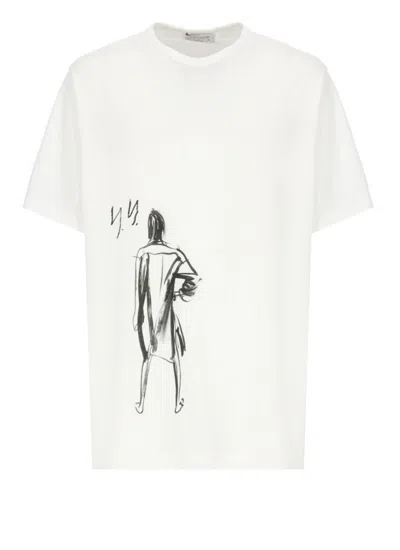Yohji Yamamoto White Cotton T-shirt