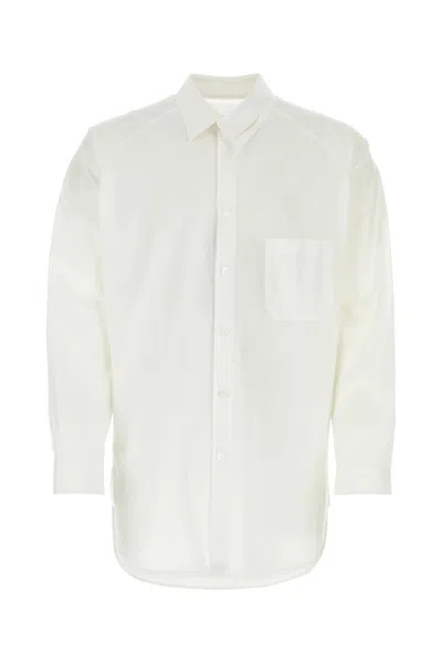 Yohji Yamamoto Stone Island Charcoal Piquet Polo Shirt In Gray