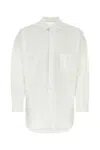 Yohji Yamamoto Stone Island Charcoal Piquet Polo Shirt In White