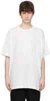 Yohji Yamamoto White Ultima Jersey Round Neck T-shirt In 1 White