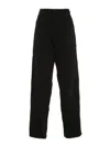 Yohji Yamamoto Wide-leg Cotton Pants With High Waist In Black