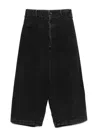 Yohji Yamamoto Wide-leg Jeans In Black