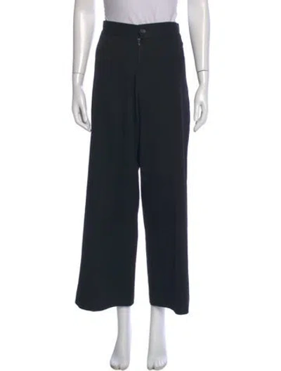 Pre-owned Yohji Yamamoto Wide Leg Pants In Black