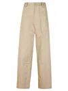 Yohji Yamamoto Wide-leg Pants With High Waist And Utility Pockets In Multi