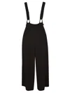 Yohji Yamamoto Wide-leg Pants With Removable Suspenders In Black
