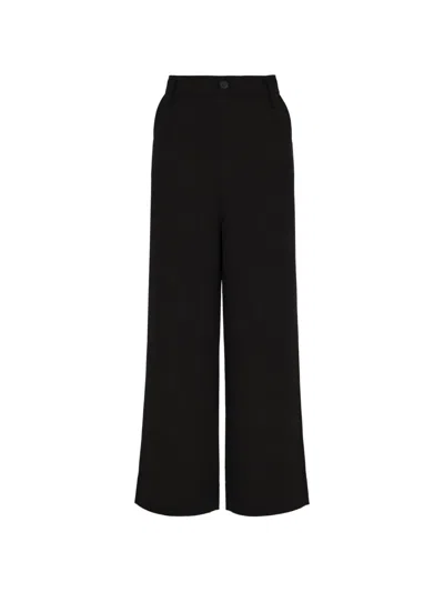 Yohji Yamamoto Wide-leg Trousers In Black