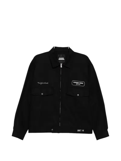 Yohji Yamamoto Wildside X Neighborhood Zip Work Jacket In Black