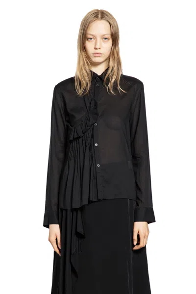 Yohji Yamamoto Woman Black Shirts