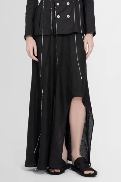 Yohji Yamamoto Woman Black Skirts