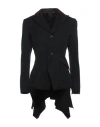 Yohji Yamamoto Woman Blazer Black Size 2 Wool In Black