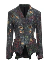 Yohji Yamamoto Woman Blazer Black Size 3 Silk, Cupro In Black