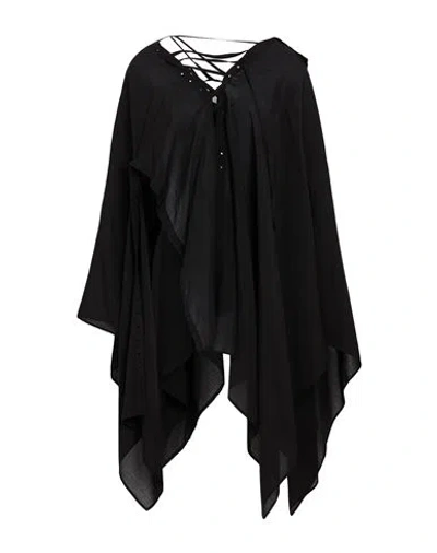 Yohji Yamamoto Woman Cape Black Size 2 Cellulose