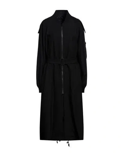 Yohji Yamamoto Woman Coat Black Size 2 Rayon, Wool, Acrylic