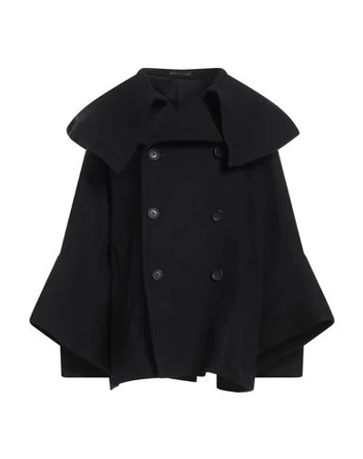 Yohji Yamamoto Woman Coat Black Size 2 Wool