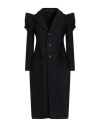 Yohji Yamamoto Woman Coat Black Size 3 Wool In Black