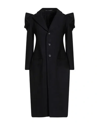 Yohji Yamamoto Woman Coat Black Size 3 Wool