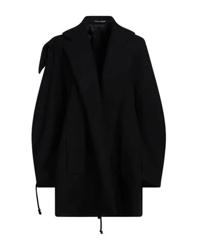 Yohji Yamamoto Woman Coat Black Size 3 Wool