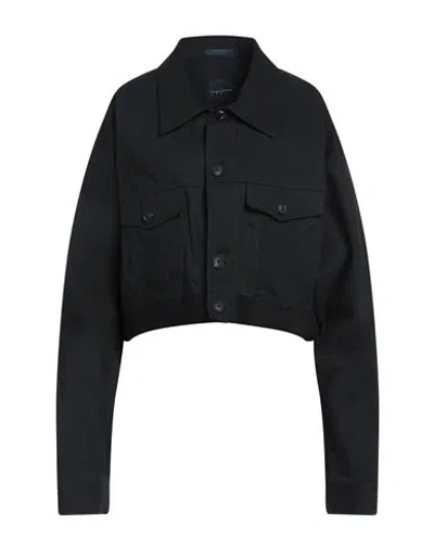 Yohji Yamamoto Woman Denim Outerwear Black Size 2 Cotton