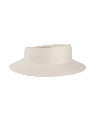 Yohji Yamamoto Woman Hat Ivory Size S Wool In White