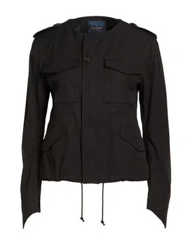 Yohji Yamamoto Woman Jacket Black Size 2 Cotton