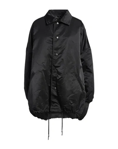 Yohji Yamamoto Woman Jacket Black Size 4 Nylon