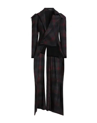 Yohji Yamamoto Woman Jacket Burgundy Size 3 Wool In Black