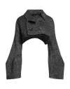 Yohji Yamamoto Woman Jacket Charcoal Size 3 Wool, Linen, Nylon In Gray