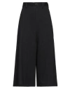 Yohji Yamamoto Asymmetric Cotton Culottes In Black