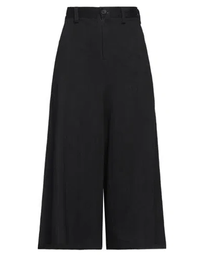 YOHJI YAMAMOTO YOHJI YAMAMOTO WOMAN JEANS BLACK SIZE 2 COTTON