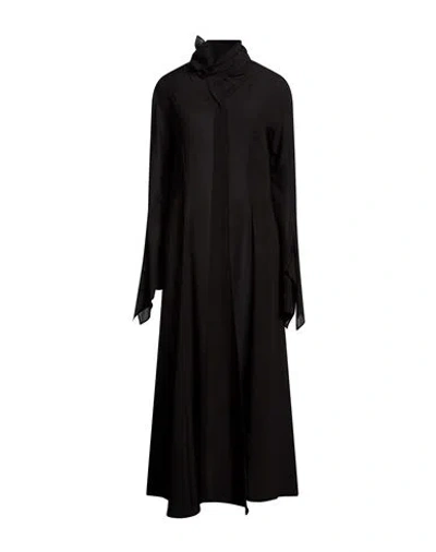 Yohji Yamamoto Woman Maxi Dress Black Size 2 Silk