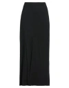 Yohji Yamamoto Woman Maxi Skirt Black Size 3 Rayon In Black