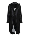 Yohji Yamamoto Woman Overcoat & Trench Coat Black Size 2 Cotton In Black