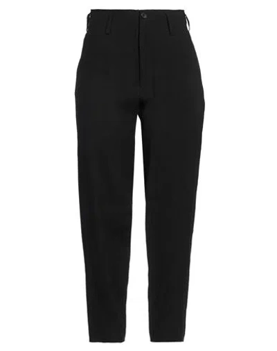 Yohji Yamamoto Woman Pants Black Size 3 Linen, Cotton