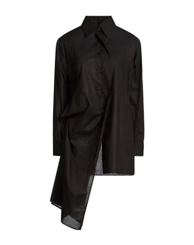Yohji Yamamoto Woman Shirt Black Size 2 Cotton