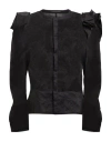 Yohji Yamamoto Woman Shirt Black Size 3 Cotton, Silk In Black